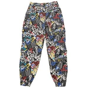 V.I.P Vintage Y2K 90’s Grafiti Cargo Joggers Streetwear Colorful Juniors 7 / 28